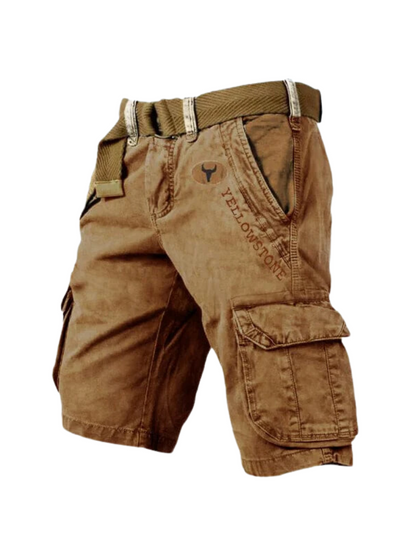 Relaxed Fit Men's Cotton Work Shorts