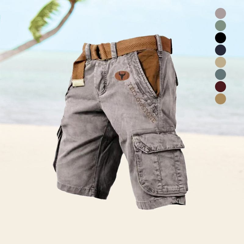 Relaxed Fit Men's Cotton Work Shorts