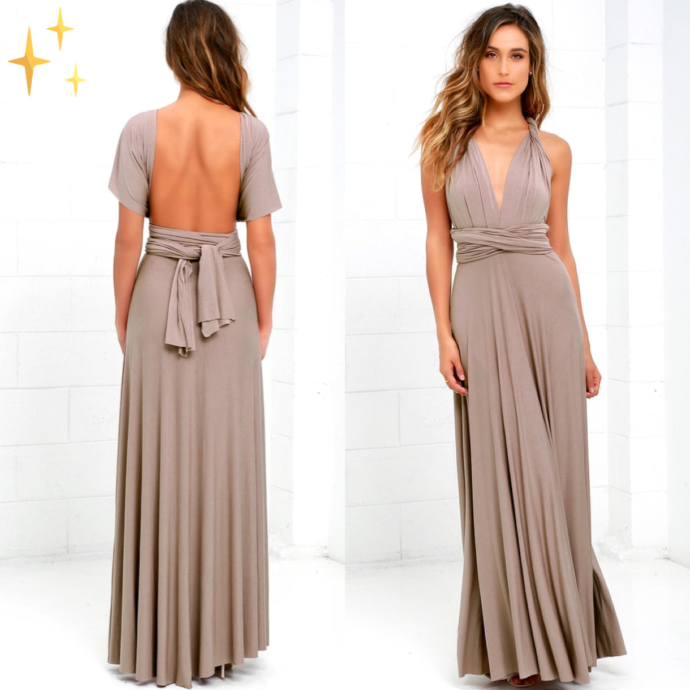 Elegant Wrap Maxi Dress | Light, Flowy and Perfect for Any Occasion - Trendy Melbourne