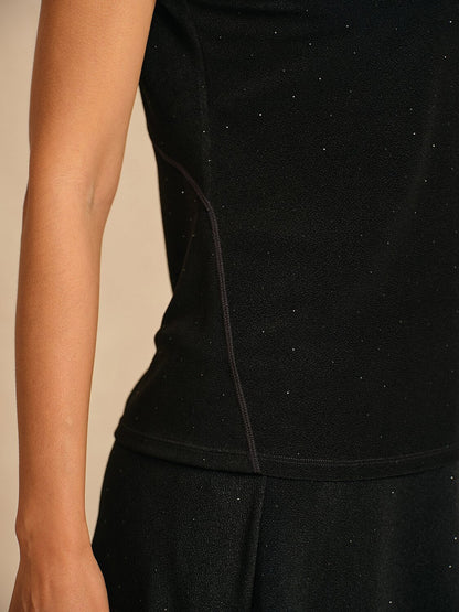 Premium Glitter Short Sleeve Golf Polo Shirt