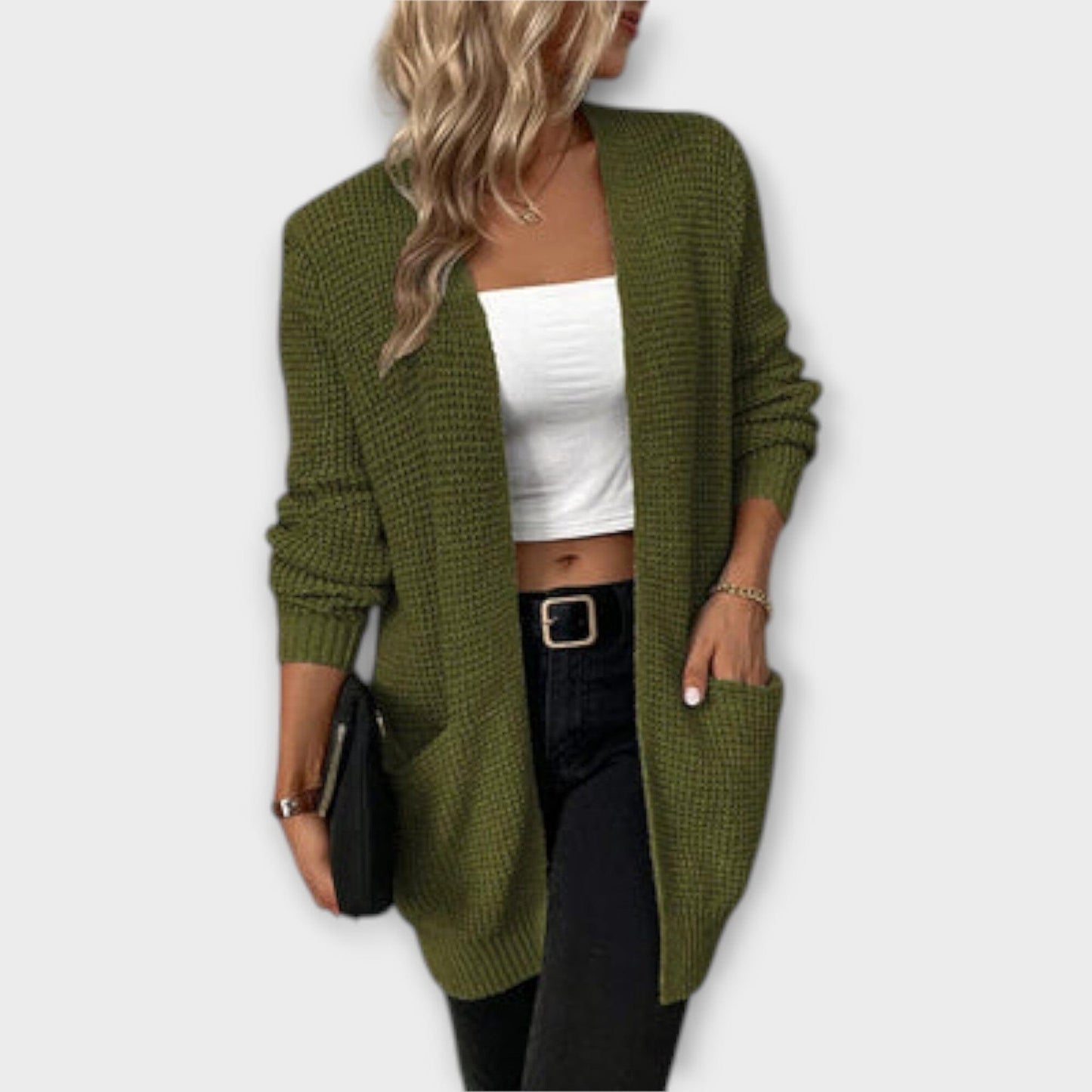 Cozy Pocket Cardigan Sweater