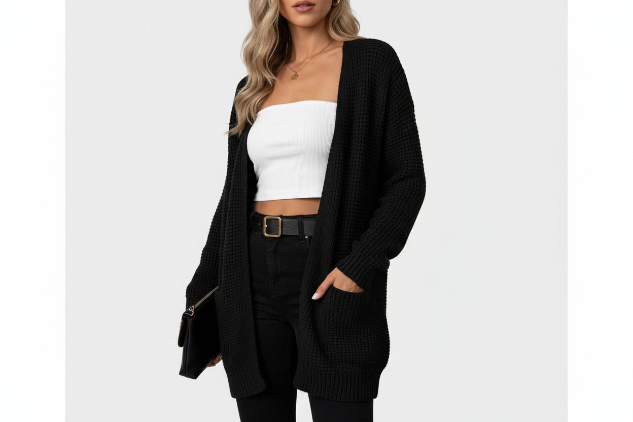 Cozy Pocket Cardigan Sweater - Luxivelle