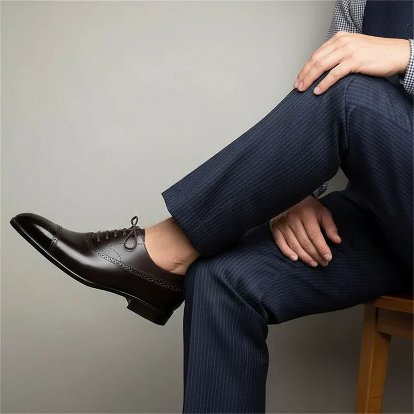 Traditional Leather Mens Lace Up Shoes