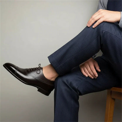 Traditional Leather Mens Lace Up Shoes