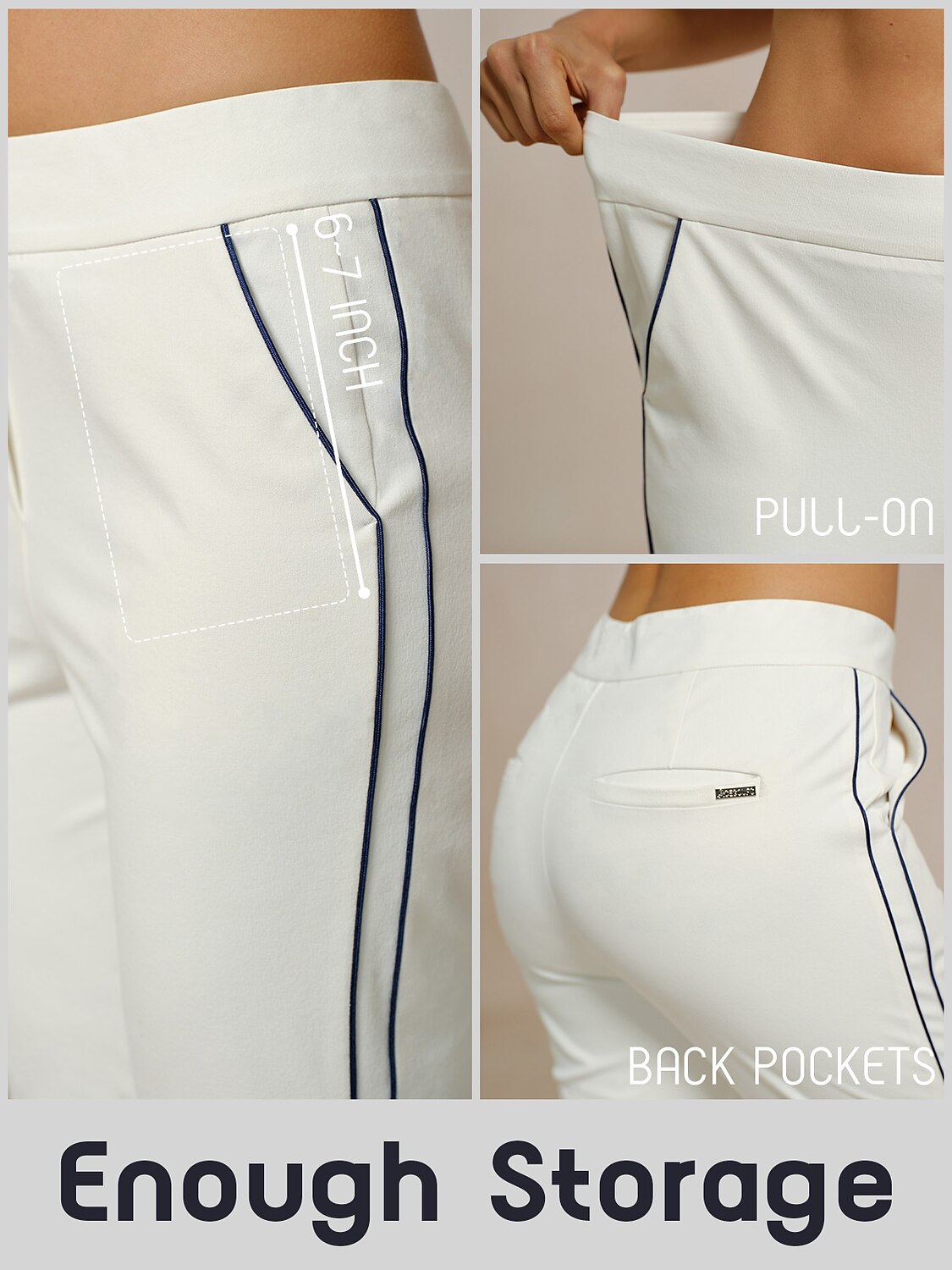 Fit Stretchy Slim Ankle Pants for Men