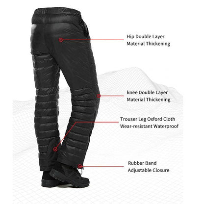 Warm Waterproof Insulated Snow Pants for Winter Sports