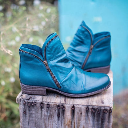 Women's Comfortable Zip Up Ankle Boots Classic Style
