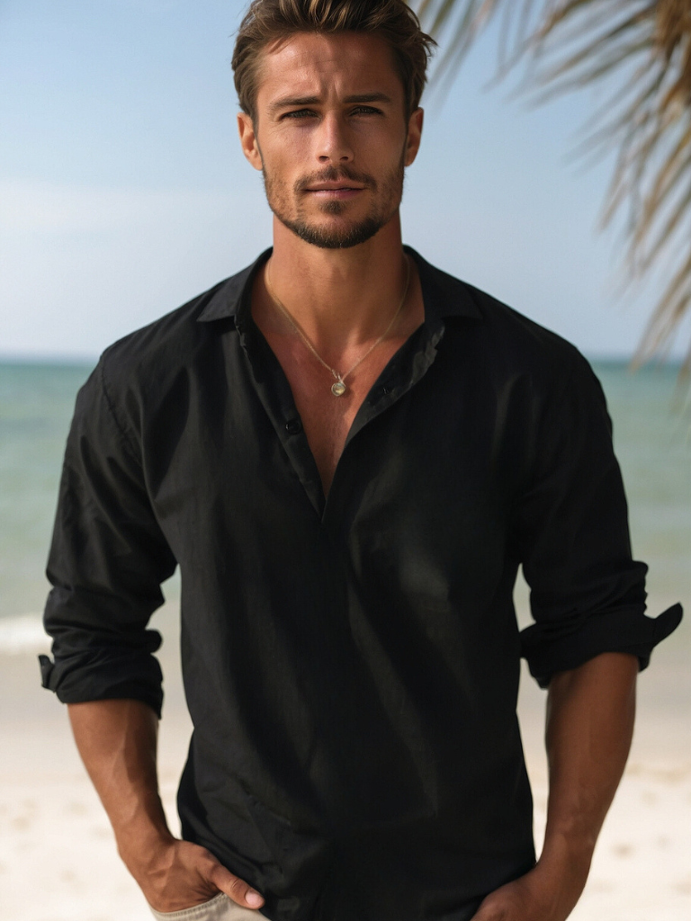 Relaxed Fit Summer Shirt for Men in Various Colors - Luxivelle