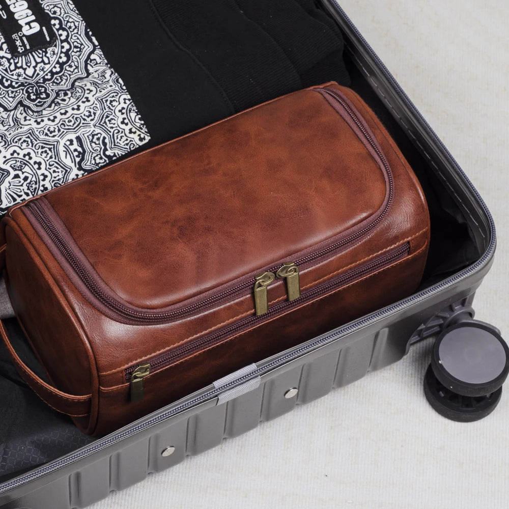 Luxury Travel Toiletry Case for Men - Waterproof Hanging Bag