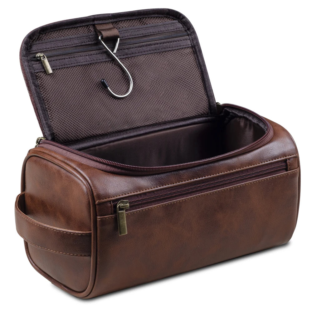 Luxury Travel Toiletry Case for Men - Waterproof Hanging Bag - Luxivelle