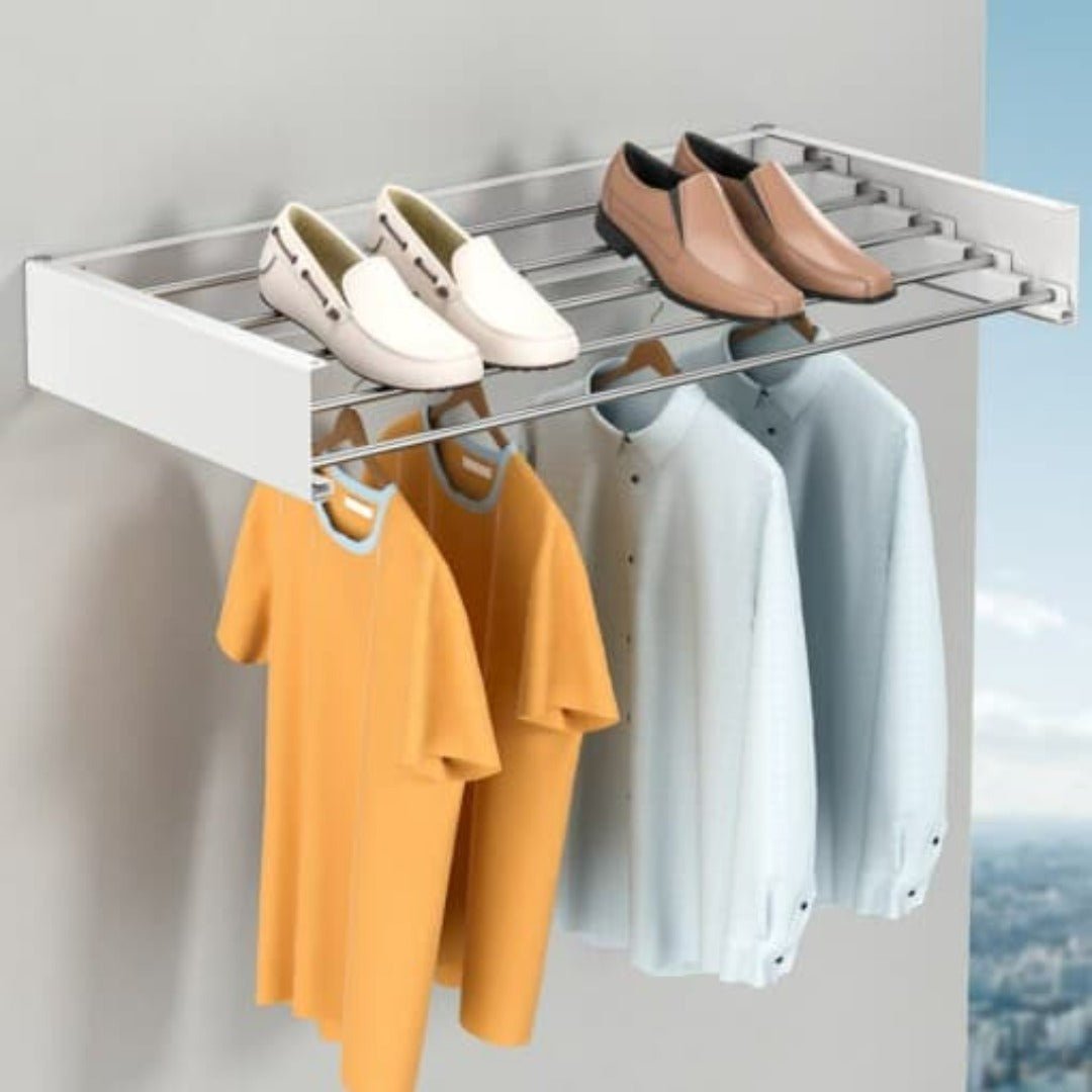 Compact Folding Wall Mount Dryer Rack
