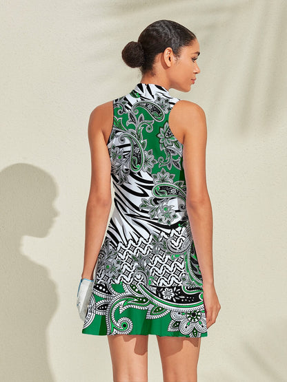 Fun Floral Sporty 35.5 Inch Golf Dress