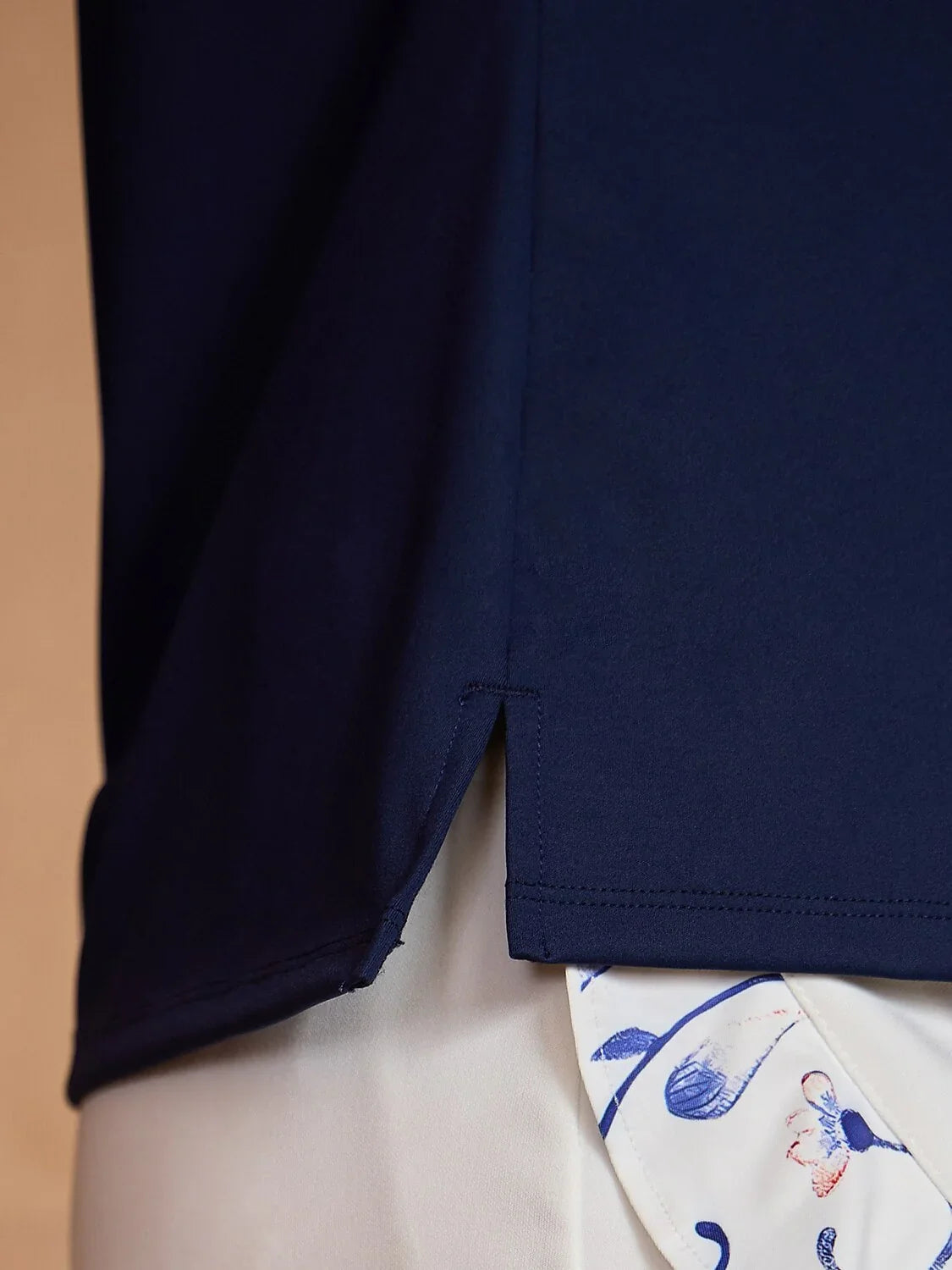 Classic Blue Striped Short Sleeve Polo Shirt