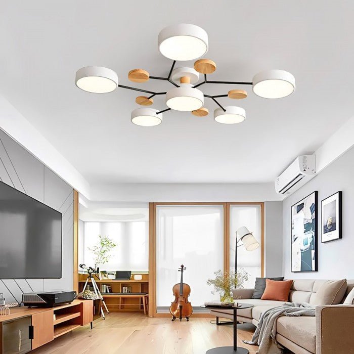 Simple LED Ceiling Light - Warm White Modern Design