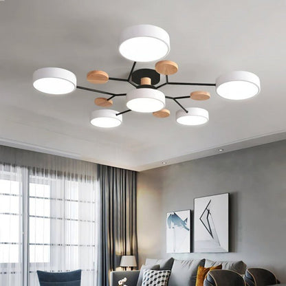 Simple LED Ceiling Light - Warm White Modern Design