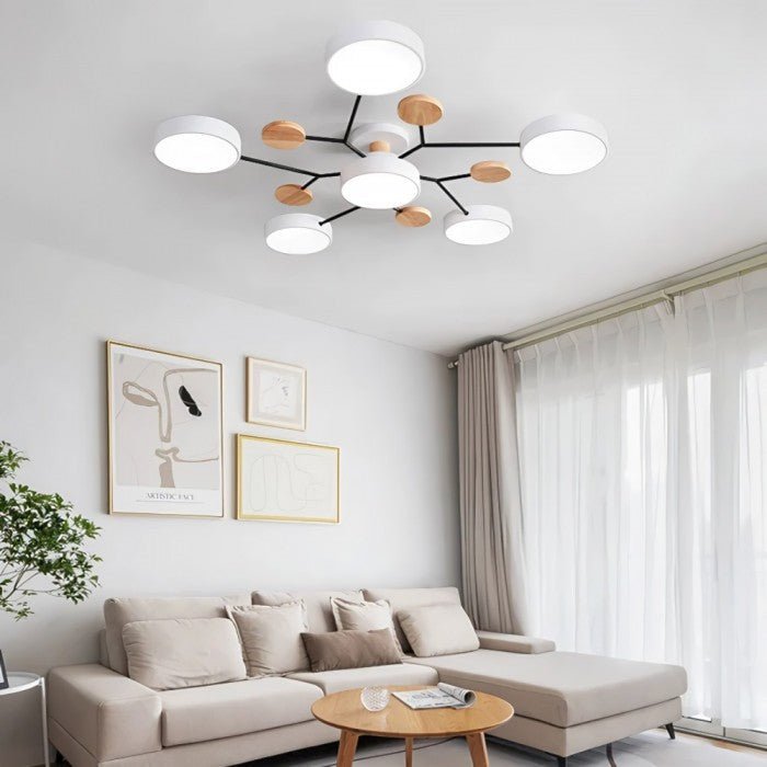 Simple LED Ceiling Light - Warm White Modern Design