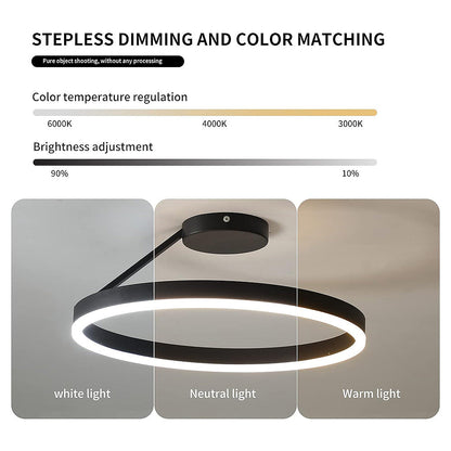 Nordic minimalist LED ceiling light with sleek metal iron and acrylic design, perfect for modern living room illumination.