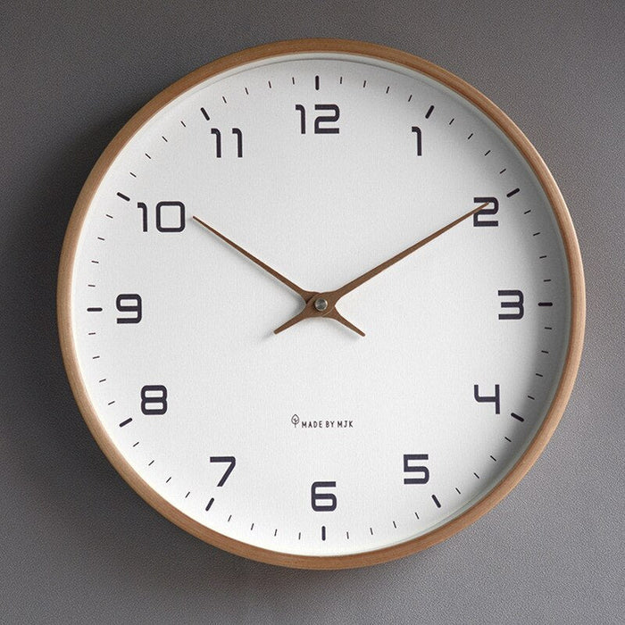 Simple Natural Wood Clock - Luxivelle