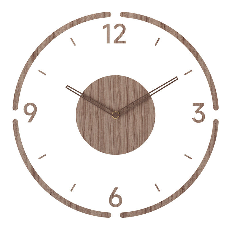 Simple Rustic Wood Wall Clock for Home Decor - Luxivelle