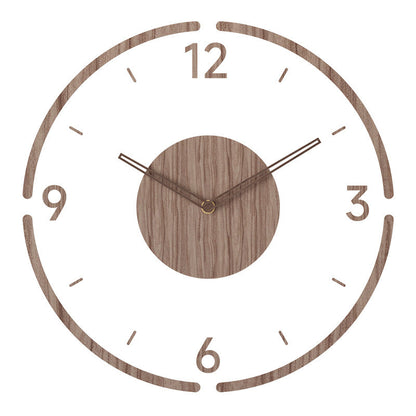 Simple Rustic Wood Wall Clock for Home Decor - Luxivelle