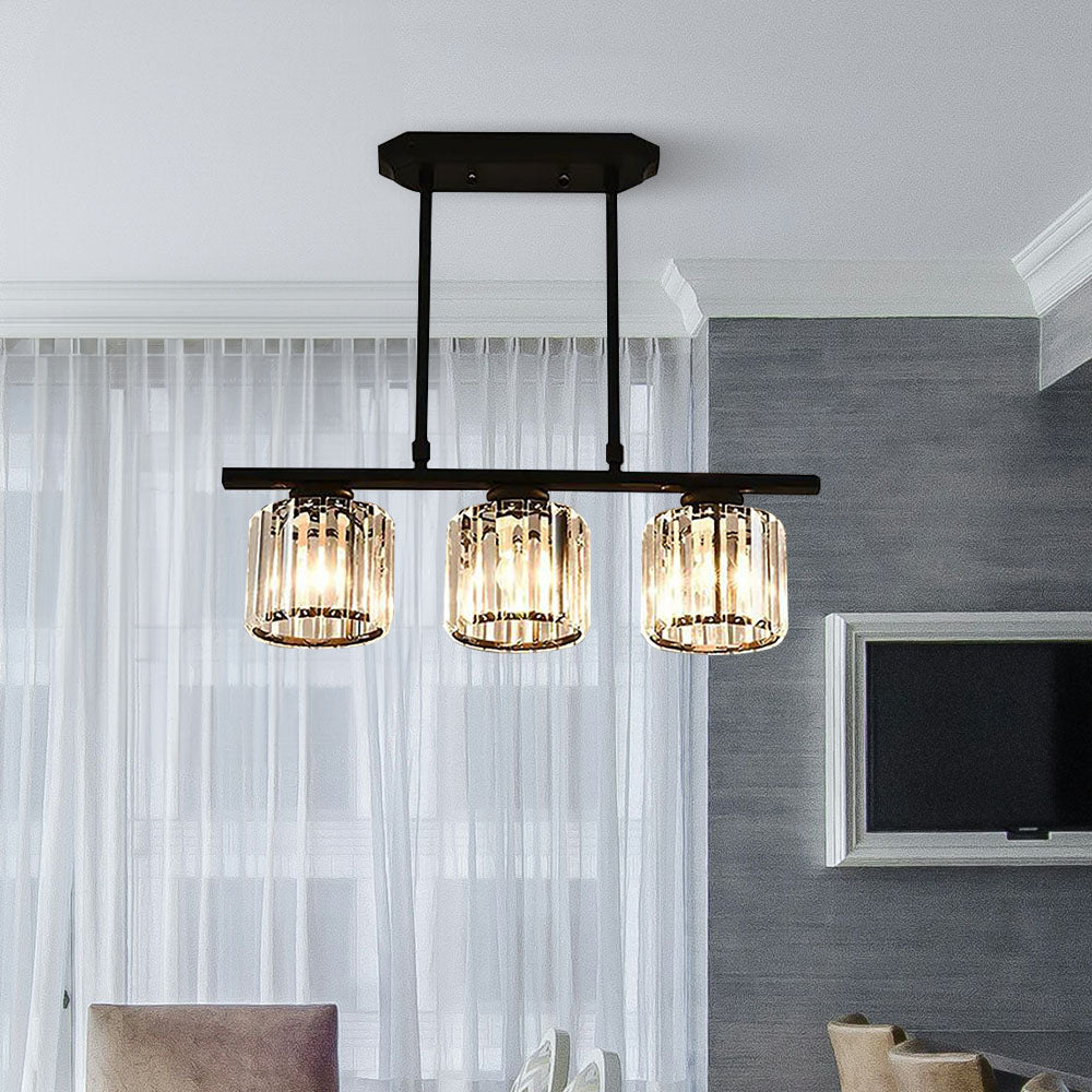 Stylish Glass Island Pendant Lighting Fixture - Luxivelle