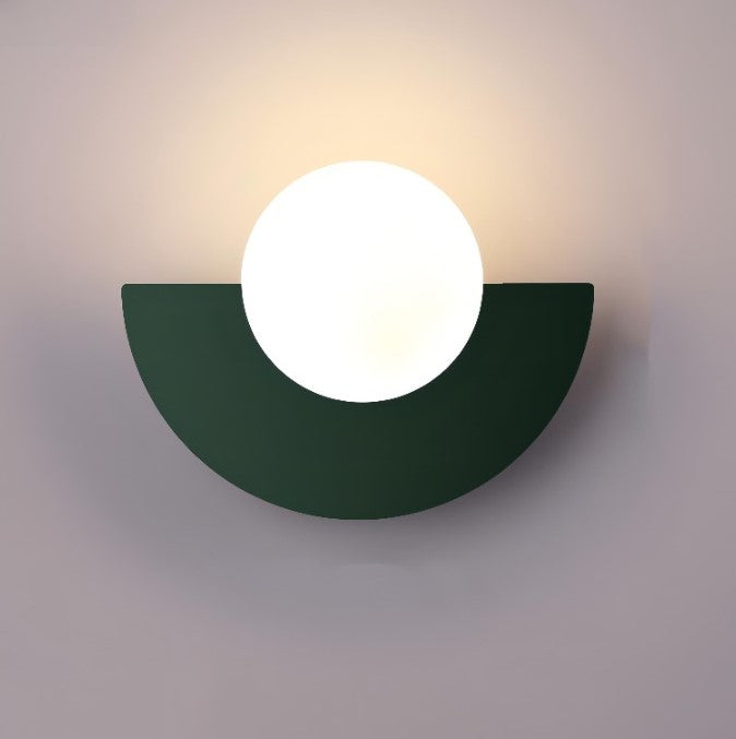 Contemporary Round Metal Wall Light