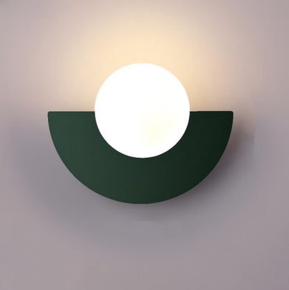 Contemporary Round Metal Wall Light