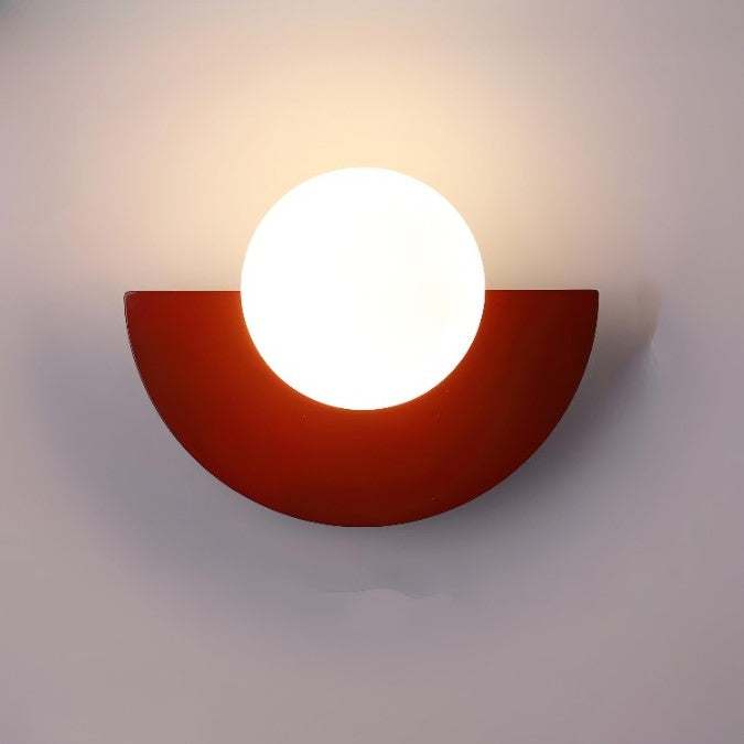 Contemporary Round Metal Wall Light
