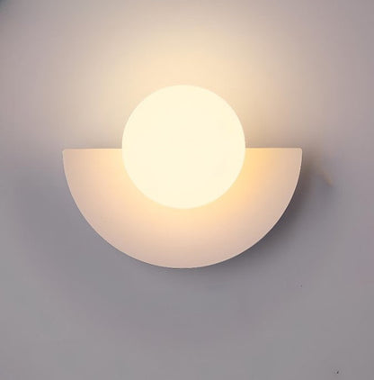 Contemporary Round Metal Wall Light
