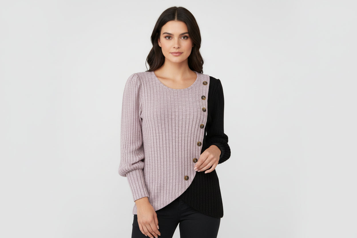 Colorful Hand Knit Winter Sweater - Luxivelle
