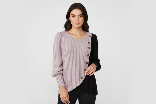 Colorful Hand Knit Winter Sweater - Luxivelle