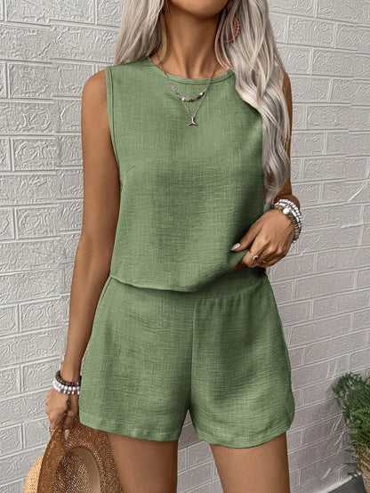 Women's Tank Top Summer Outfit Set