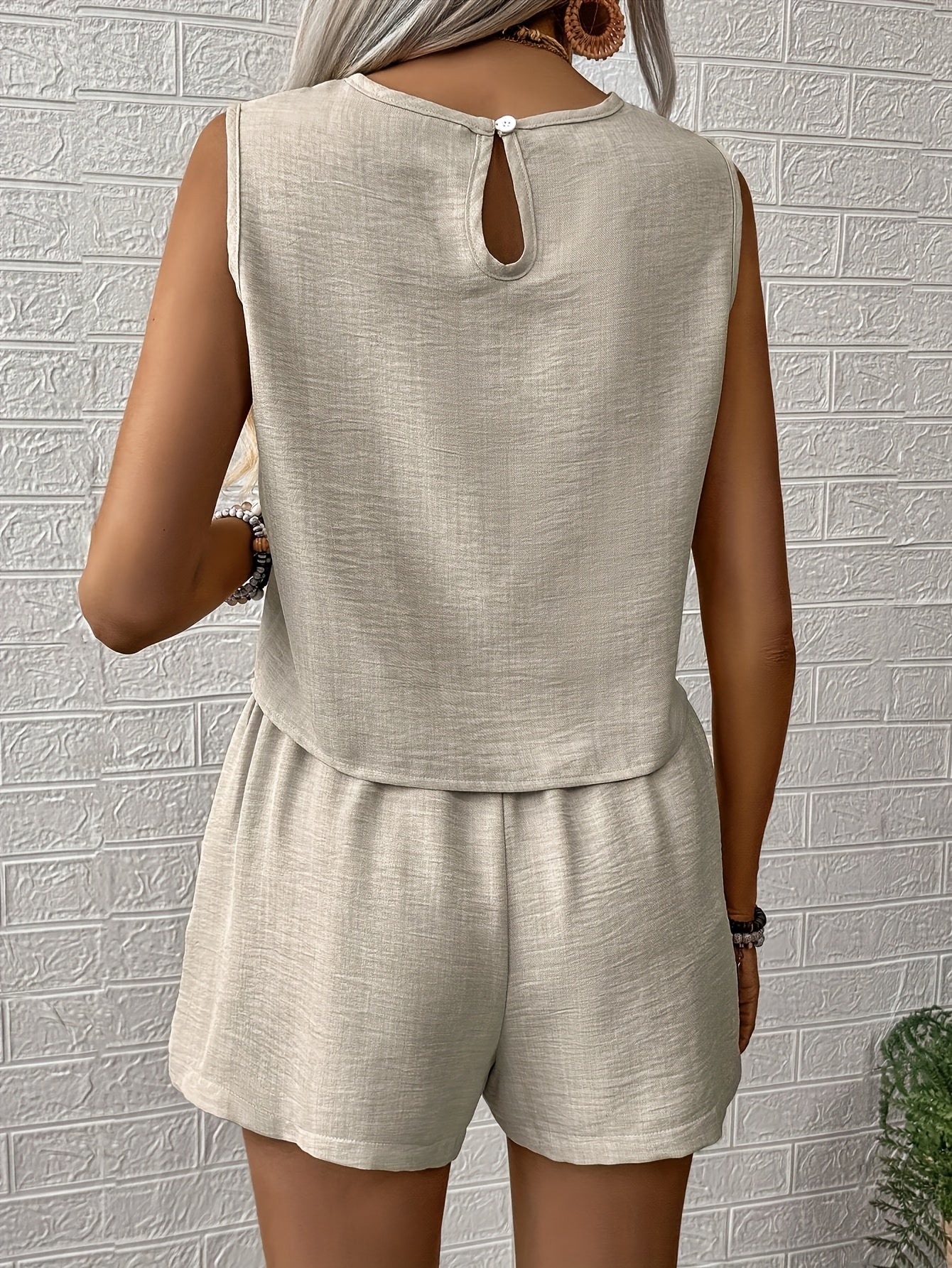 Women's Tank Top Summer Outfit Set
