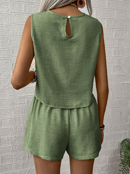 Women's Tank Top Summer Outfit Set