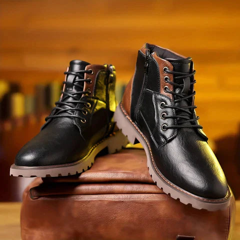 Knox | Black Leather Boots for Men 3