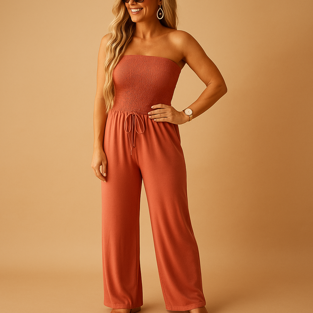 Women's Casual Sleeveless Jumpsuit with Pockets - Luxivelle