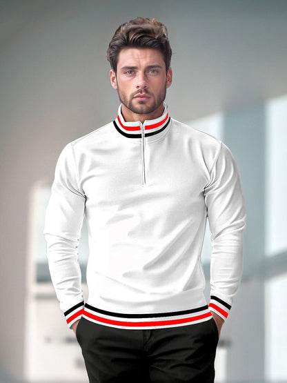 Casual Marine Mens Quarter Zip Golf Shirt UPF50