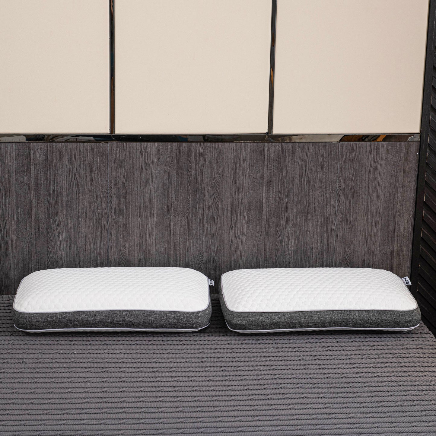 Orthopedic memory foam pillow offering pain-free sleep with ergonomic design and breathable cover for all sleep positions.