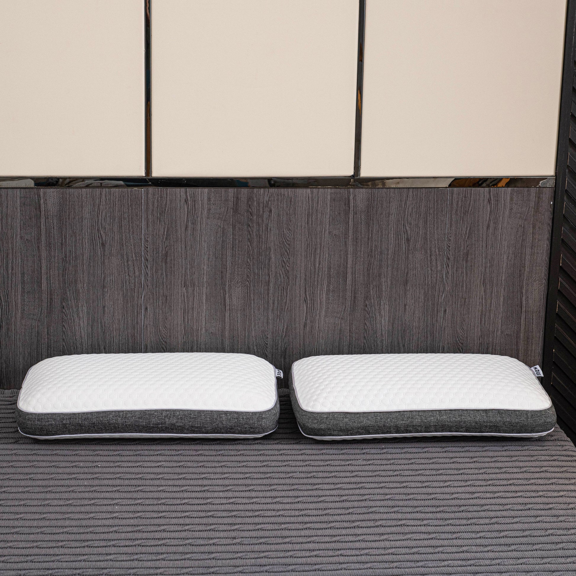 Orthopedic memory foam pillow offering pain-free sleep with ergonomic design and breathable cover for all sleep positions.