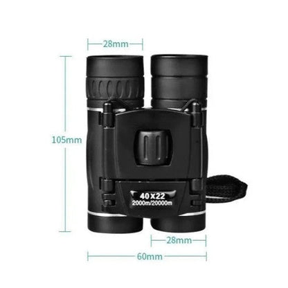 "Outdoor Adventure HD 40x22 binoculars with 40X magnification, wide view, sleek durable design, ideal for trekking or bird wa