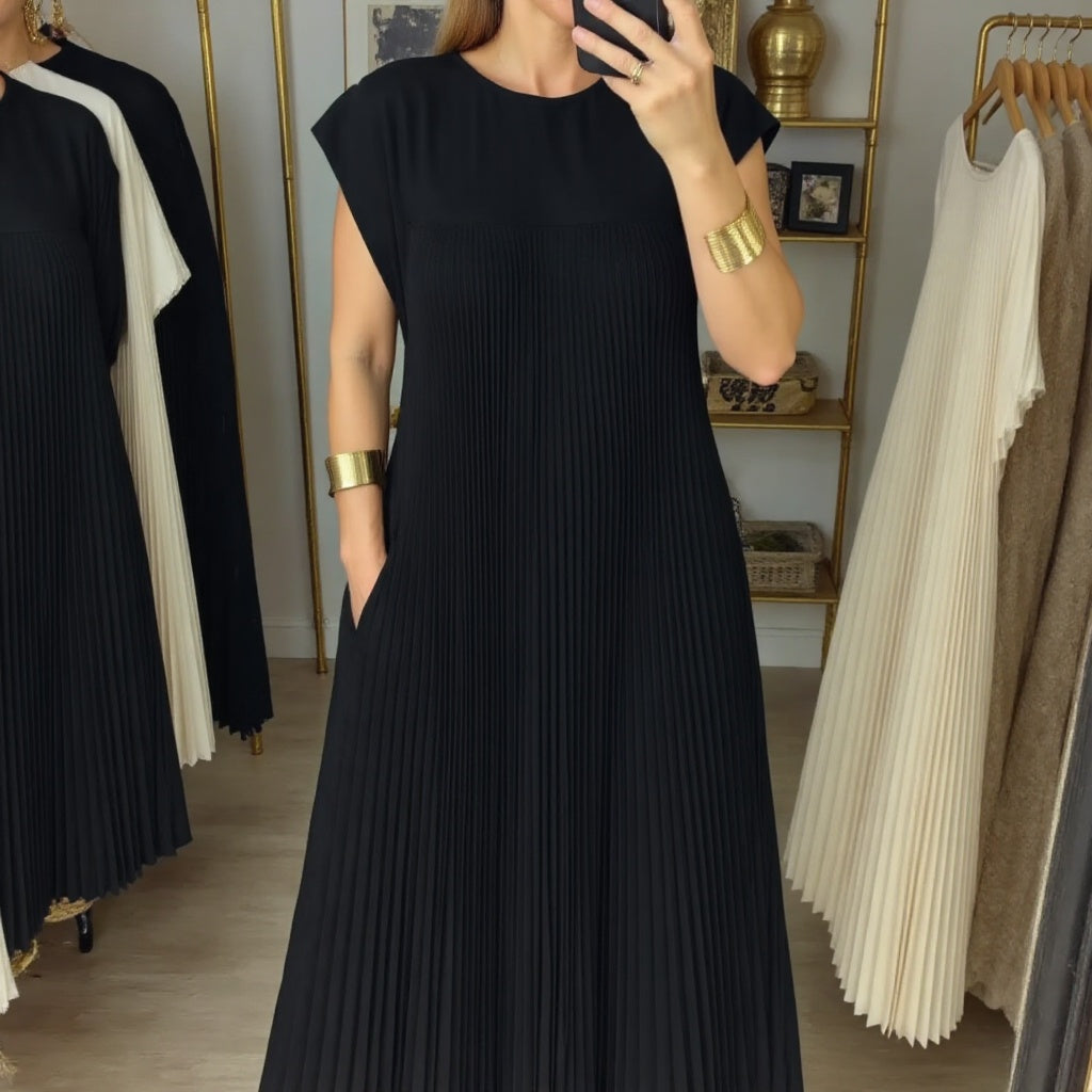 Flowy Long Sleeve Maxi Dress