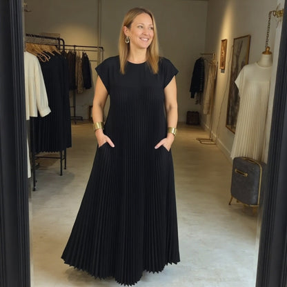 Flowy Long Sleeve Maxi Dress