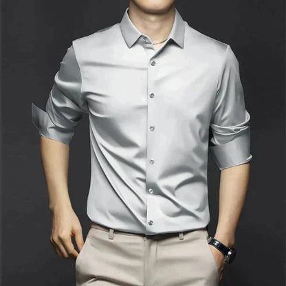 Casual Men's Breathable Office Dress Shirt