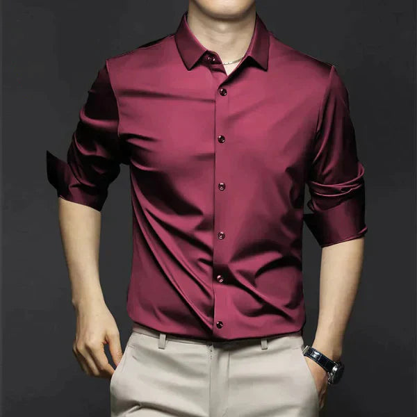 Casual Men's Breathable Office Dress Shirt