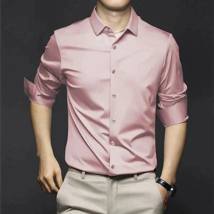 Casual Men's Breathable Office Dress Shirt