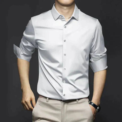 Casual Men's Breathable Office Dress Shirt