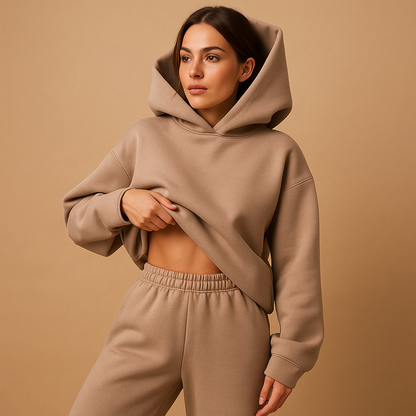 Cozy Women's Hoodie and Sweatpant Set - Luxivelle