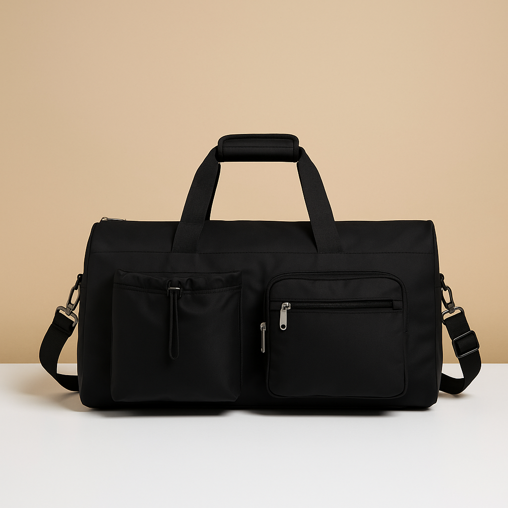 Stylish Men's Sports Duffle Bag with Shoe Pocket - Luxivelle