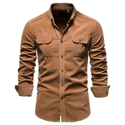 Relaxed Fit Men's Button Down Shirt
