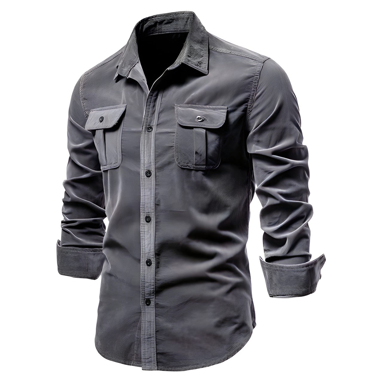 Relaxed Fit Men's Button Down Shirt